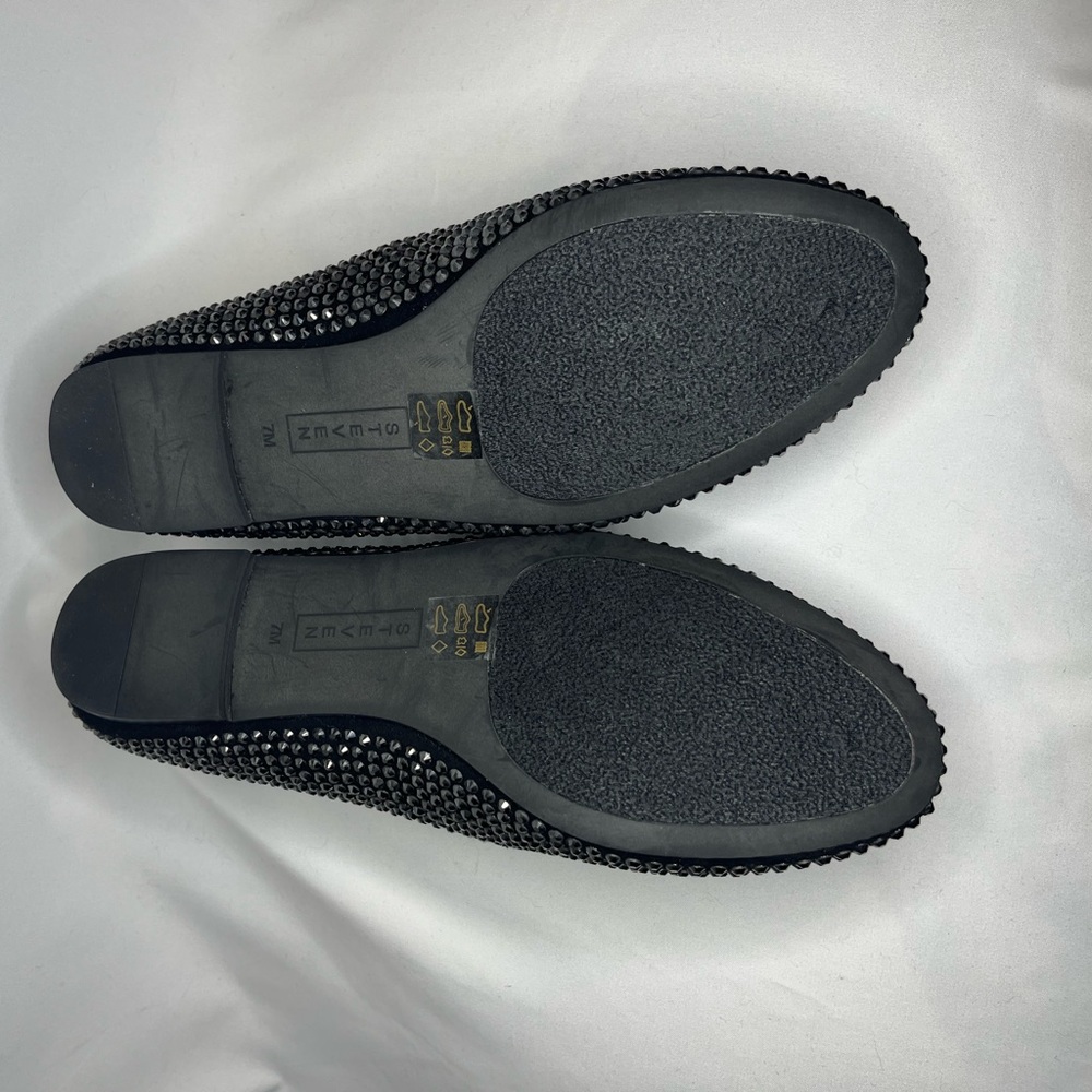 Steve Madden Black Studded Flats NWOT, Women’s Size 7M - Picture 3 of 4